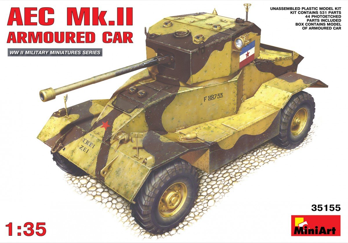 MiniArt 35155 VOITURE BLINDÉE AEC Mk.II (1/35)