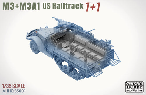 Andy&amp;#39;s Hobby Headquarters AHHQ35001 1/35 M3 &amp;amp; M3A1 U.S. WWII HALFTRACKS 1/35 – image 5