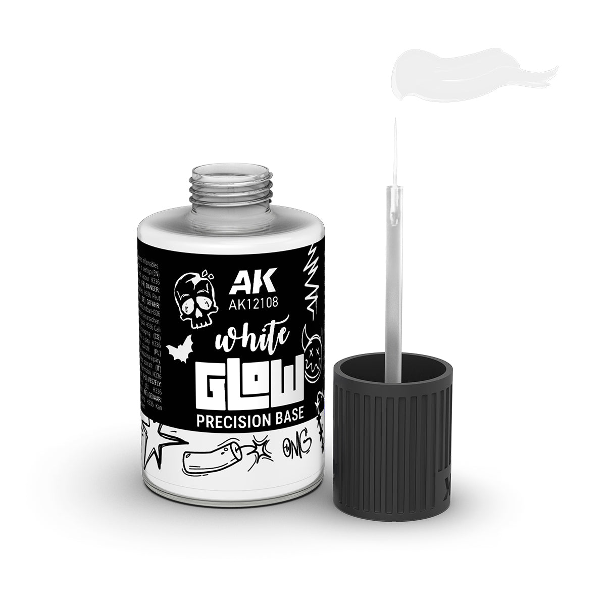 AK Interactive AK12108 WHITE GLOW PRECISION BASE 30ml – immagine 2