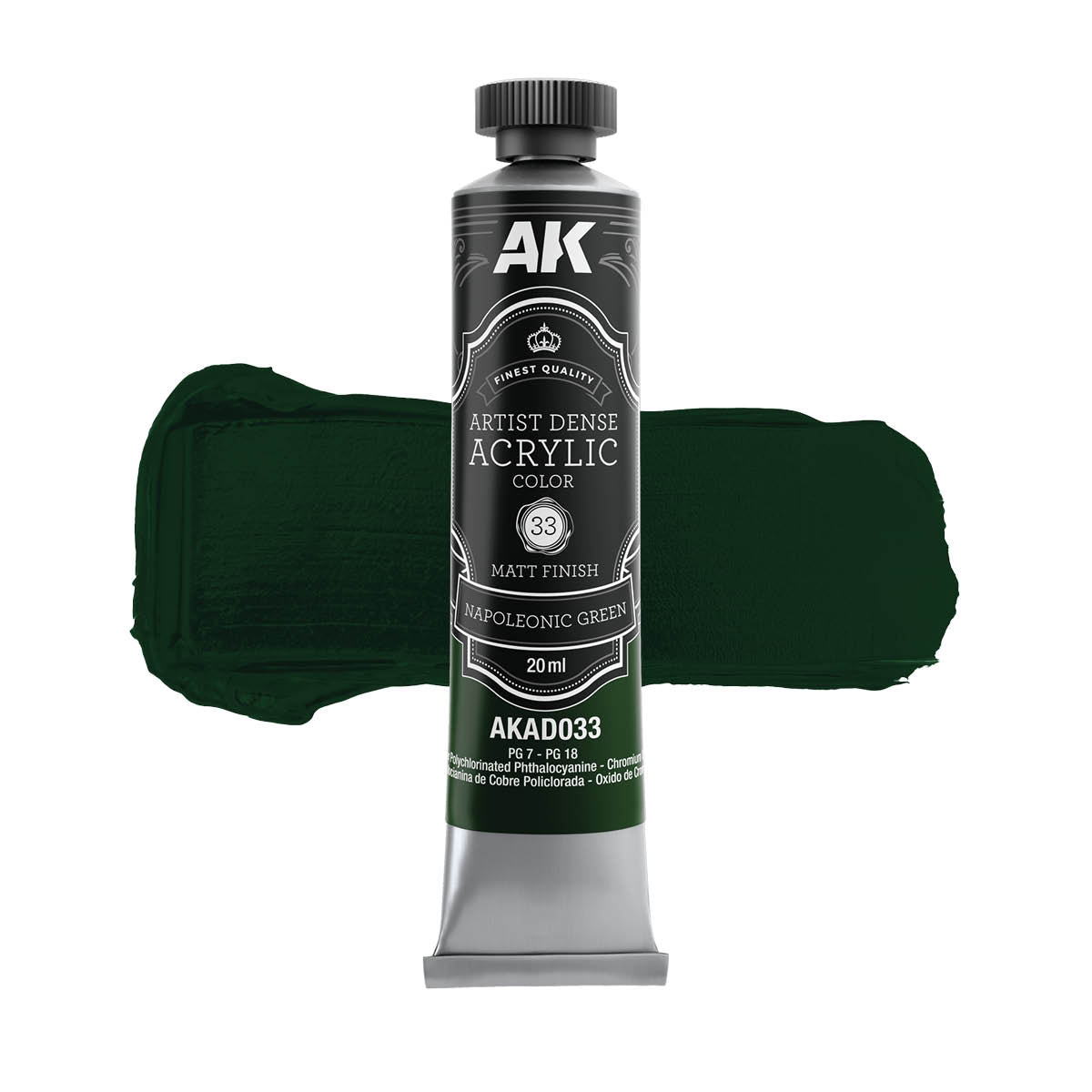 AK Interactive AKAD109 Artist Dense Acrylic Colors - Green Color Set – imagen 6