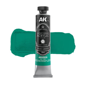 AK Interactive AKAD109 Artist Dense Acrylic Colors - Green Color Set – imagen 2