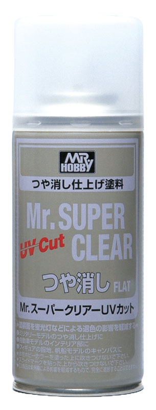 Mr.Hobby B-523 Mr.Hobby Super Clear UV Cut Flat Spray MAT