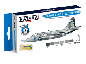 Hataka HTK-BS109 Ukrainian AF Paint Set Vol. 2 (Grey Pixel)
