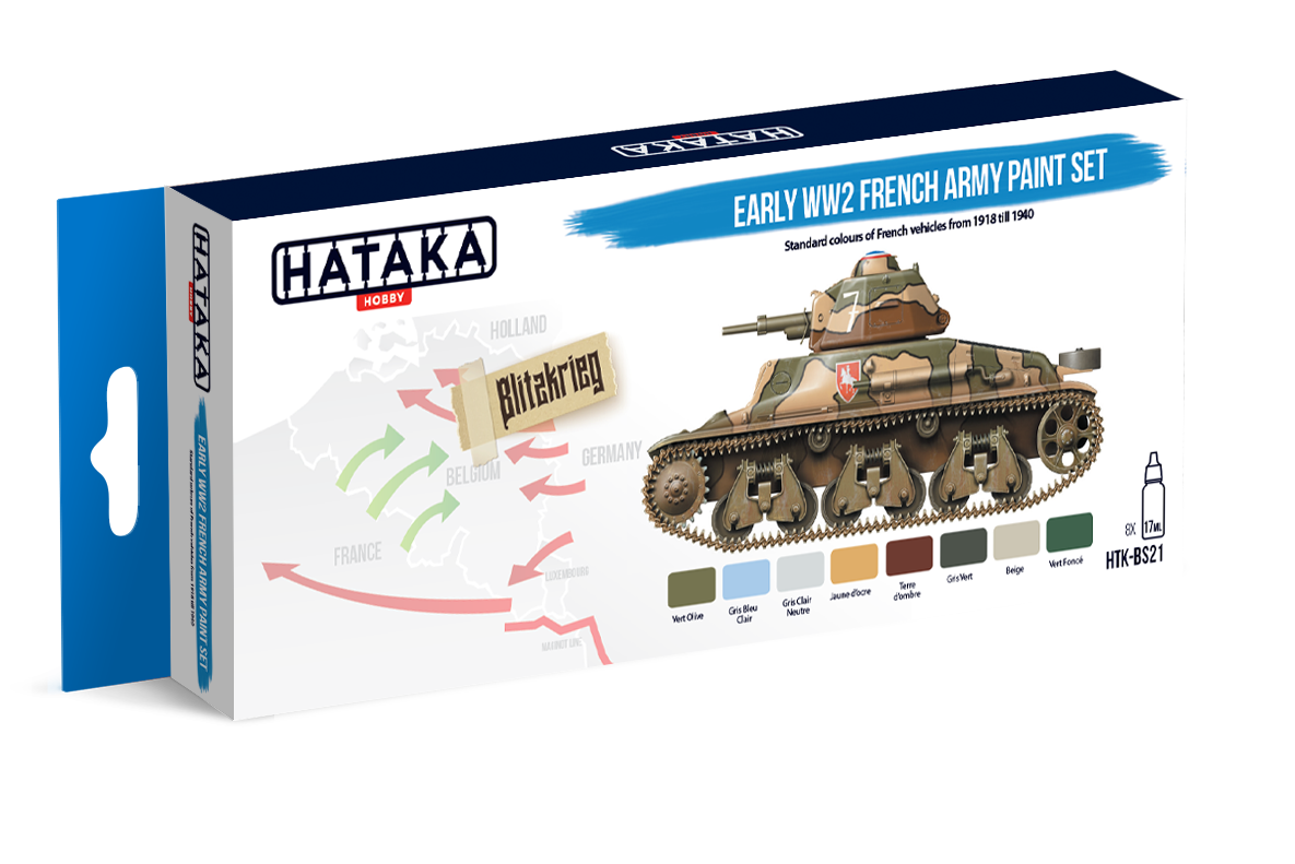 Hataka HTK-BS21 Early WW2 French Army Paint Set