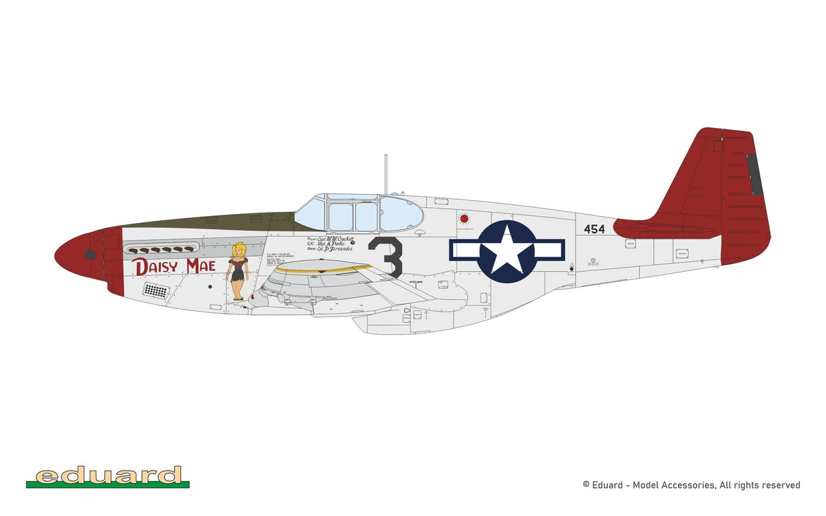 Eduard 932012 North American P-51 B/C Mustang (Birdcage Canopy) The Hybrid 1/32 – zdjęcie 8