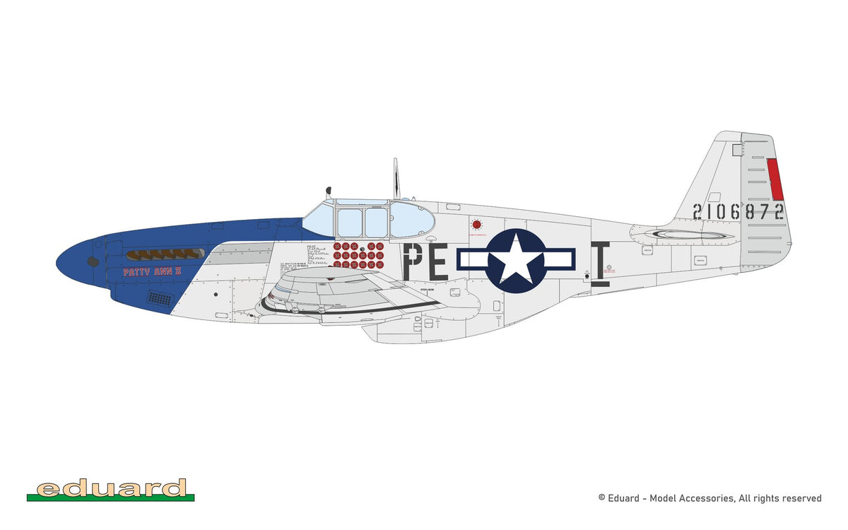 Eduard 932012 North American P-51 B/C Mustang (Birdcage Canopy) The Hybrid 1/32 – zdjęcie 4