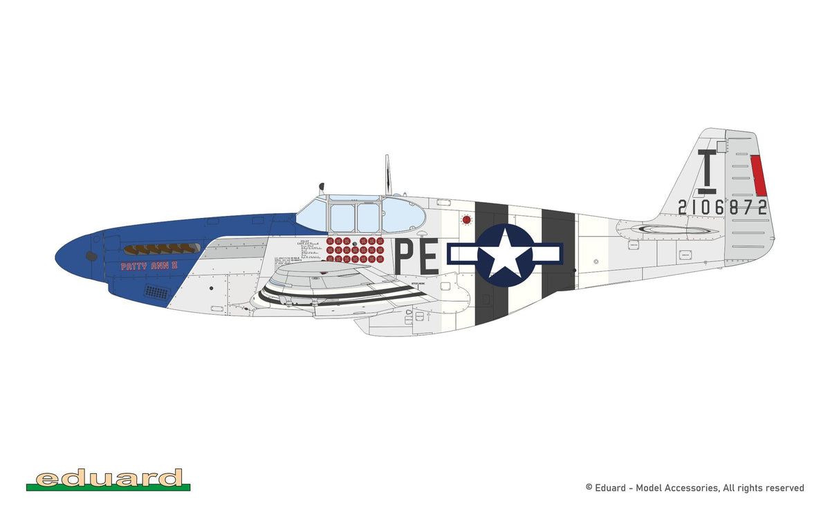 Eduard 932012 North American P-51 B/C Mustang (Birdcage Canopy) The Hybrid 1/32 – zdjęcie 5