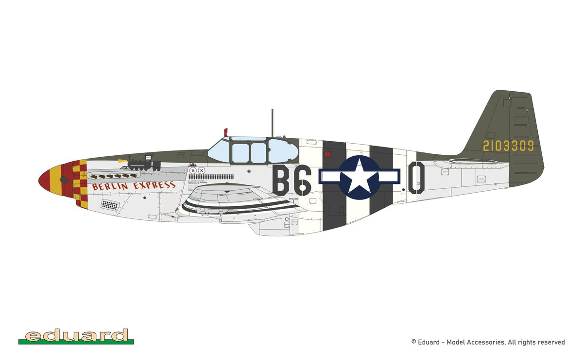 Eduard 932012 North American P-51 B/C Mustang (Birdcage Canopy) The Hybrid 1/32 – zdjęcie 6
