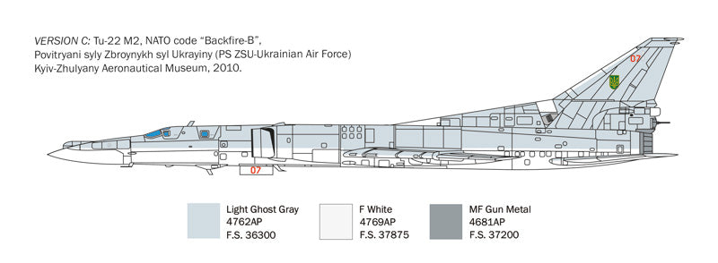 Italeri 1440 Tu-22M2 Backfire-B 1/72  – Bild 6