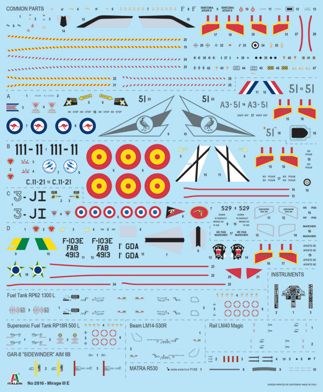 Italeri 2816 Mirage III E 1/48 – immagine 3