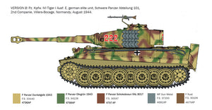 Italeri 6754 Sd.Kfz.181 Panzerkampfwagen Tiger I Ausf.E (production tardive) Jour J 80e anniversaire 1/35 – Bild 5