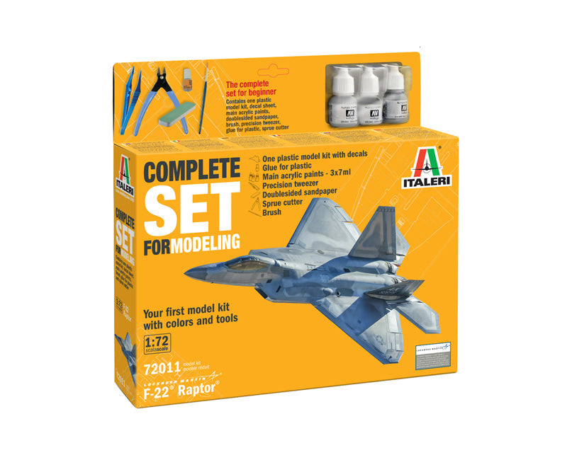Italeri 72011 F-22 Raptor - Kit complet pour maquettes au 1/72