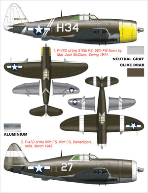 Montex K24099 P-47D RAZORBACK TRUMPETER Super Mask for painting 1/24