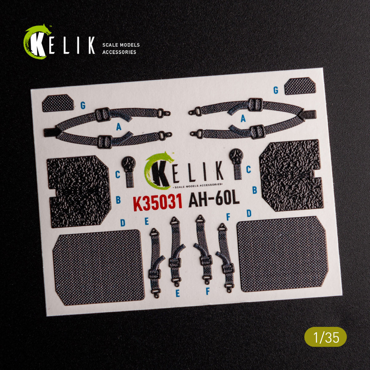 KELIK K35031 UH-60L Interior 3D Decals For Academy Kit – immagine 4