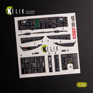 KELIK K35031 UH-60L Interior 3D Decals For Academy Kit – immagine 6