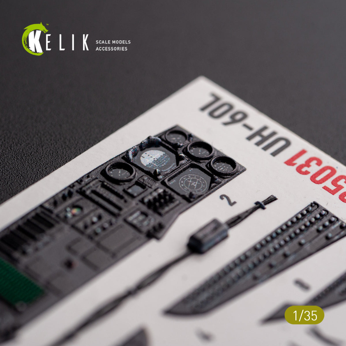 KELIK K35031 UH-60L Interior 3D Decals For Academy Kit – immagine 2