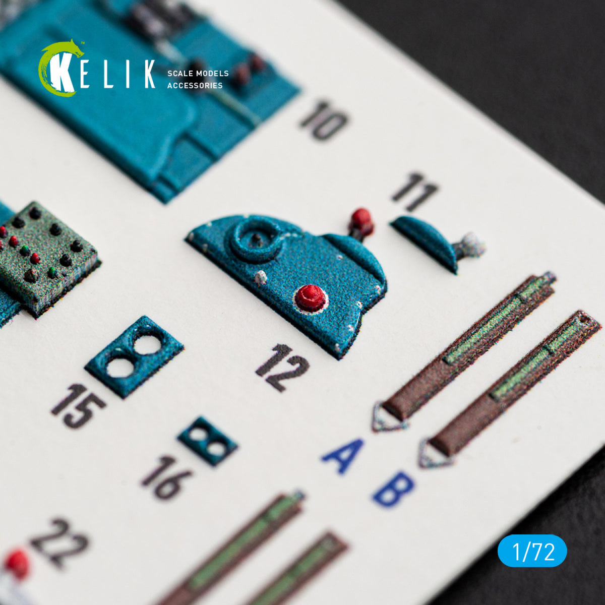 KELIK K72244 Nakajima J1N1-S Gekko - Interior 3D Decals (for Fujimi / Hobby 2000 Kits) 1/72 – zdjęcie 4