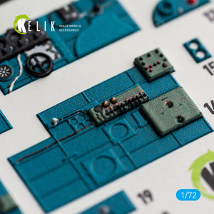 KELIK K72244 Nakajima J1N1-S Gekko - Interior 3D Decals (for Fujimi / Hobby 2000 Kits) 1/72 – zdjęcie 7