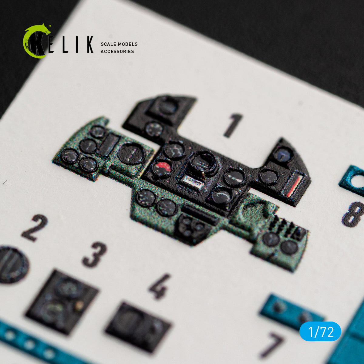 KELIK K72244 Nakajima J1N1-S Gekko - Interior 3D Decals (for Fujimi / Hobby 2000 Kits) 1/72 – zdjęcie 8