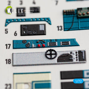 KELIK K72244 Nakajima J1N1-S Gekko - Interior 3D Decals (for Fujimi / Hobby 2000 Kits) 1/72 – zdjęcie 9
