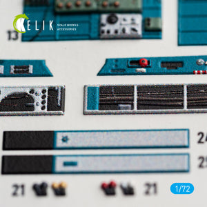 KELIK K72244 Nakajima J1N1-S Gekko - Interior 3D Decals (for Fujimi / Hobby 2000 Kits) 1/72 – zdjęcie 10