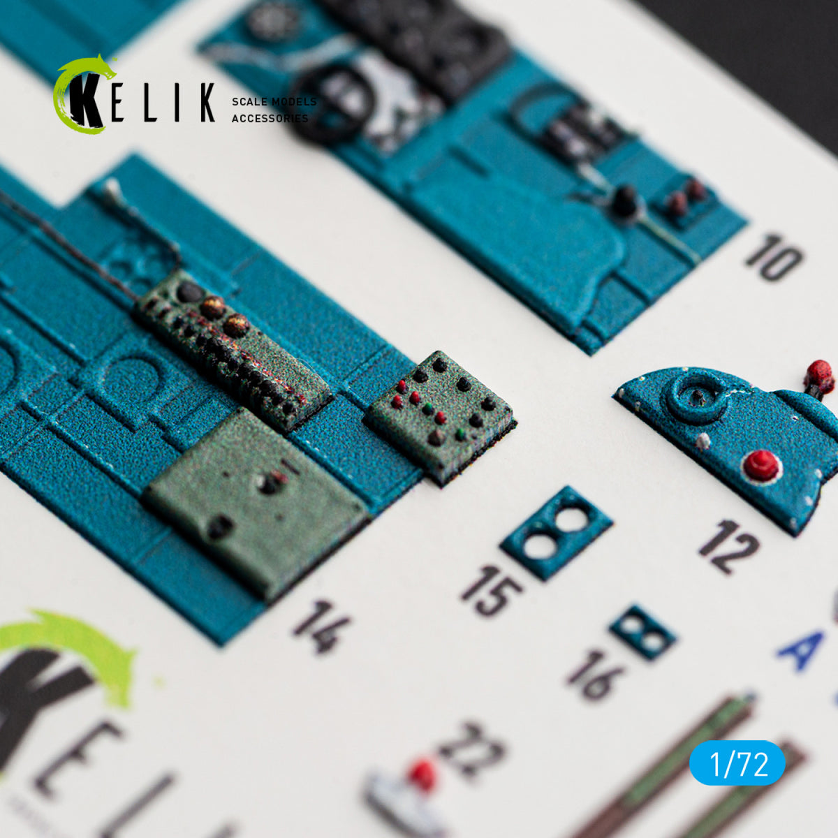 KELIK K72244 Nakajima J1N1-S Gekko - Interior 3D Decals (for Fujimi / Hobby 2000 Kits) 1/72 – zdjęcie 3