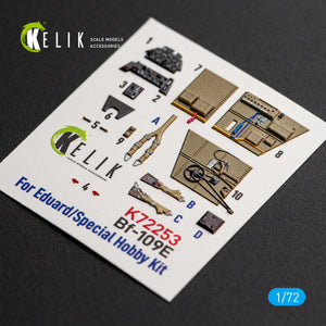 KELIK K72253 Messerschmitt Bf-109 G-2 / G-4 - Interior 3D Decals (for Special Hobby / Eduard Kits) 1/72 – zdjęcie 3