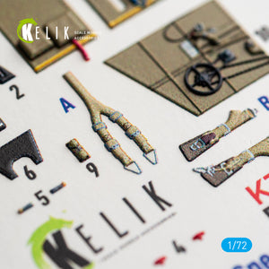 KELIK K72253 Messerschmitt Bf-109 G-2 / G-4 - Interior 3D Decals (for Special Hobby / Eduard Kits) 1/72 – zdjęcie 5