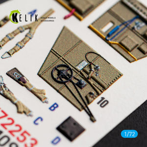 KELIK K72253 Messerschmitt Bf-109 G-2 / G-4 - Interior 3D Decals (for Special Hobby / Eduard Kits) 1/72 – zdjęcie 6