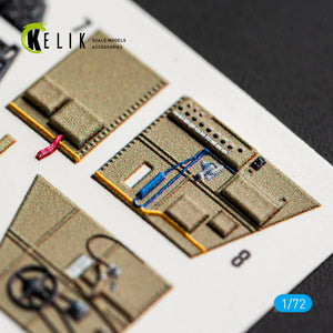 KELIK K72253 Messerschmitt Bf-109 G-2 / G-4 - Interior 3D Decals (for Special Hobby / Eduard Kits) 1/72 – zdjęcie 2