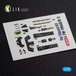 KELIK K72254 Focke Wulf Fw-190 A-8 / R-2 - Interior 3D Decals (for Eduard Kits) 1/72 – image 4