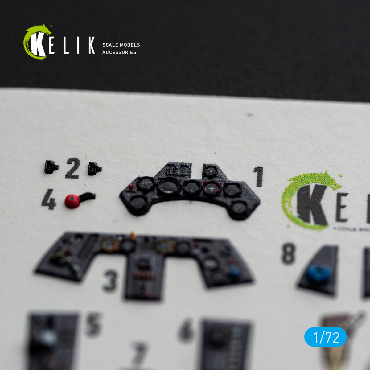 KELIK K72254 Focke Wulf Fw-190 A-8 / R-2 - Interior 3D Decals (for Eduard Kits) 1/72 – image 5
