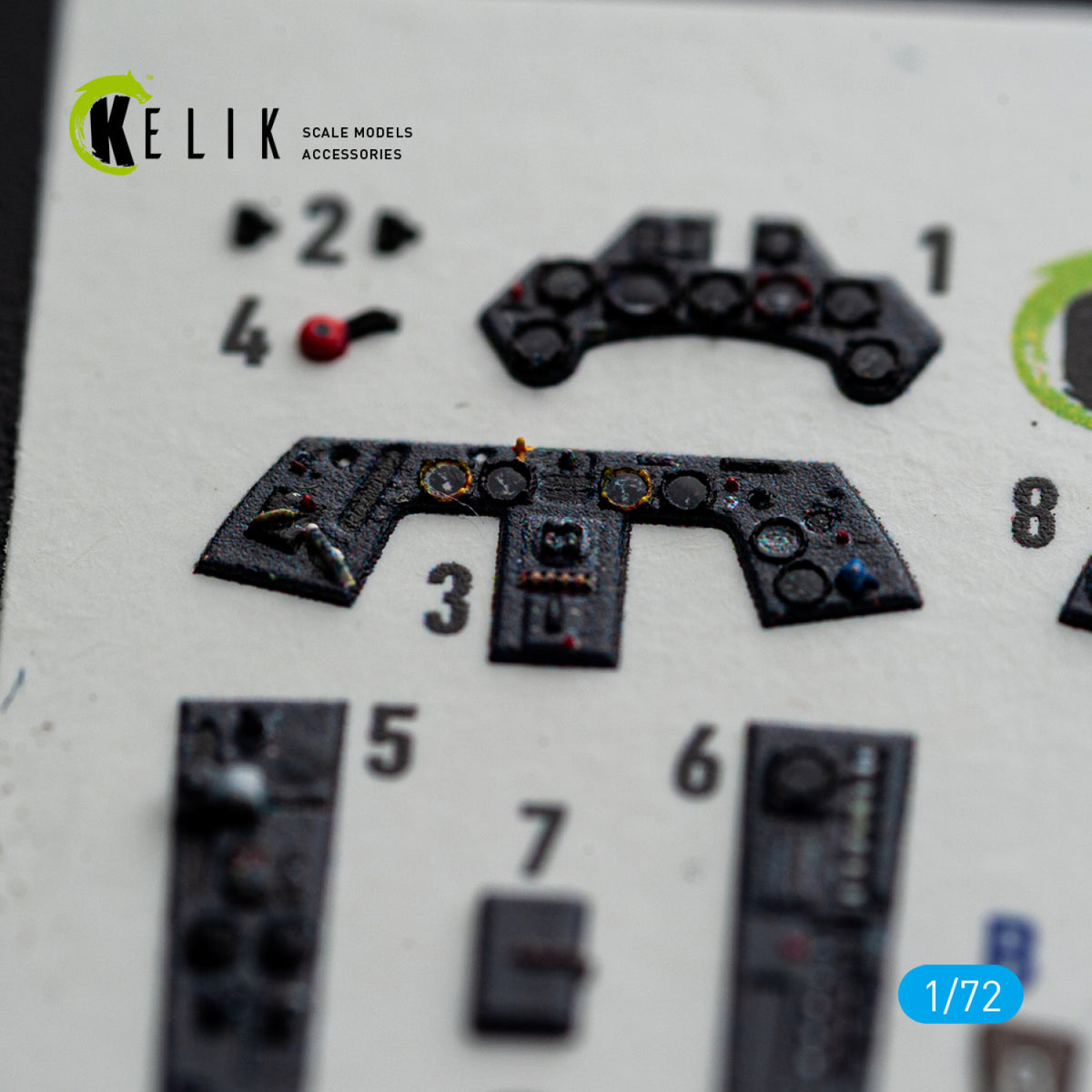 KELIK K72254 Focke Wulf Fw-190 A-8 / R-2 - Interior 3D Decals (for Eduard Kits) 1/72 – image 6