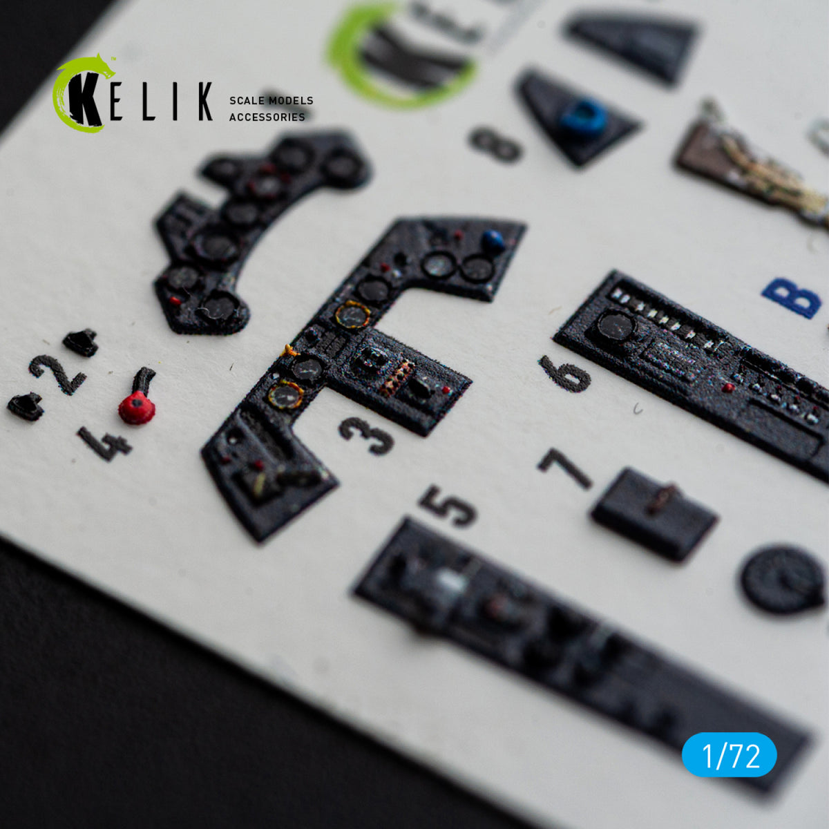 KELIK K72254 Focke Wulf Fw-190 A-8 / R-2 - Interior 3D Decals (for Eduard Kits) 1/72 – image 3