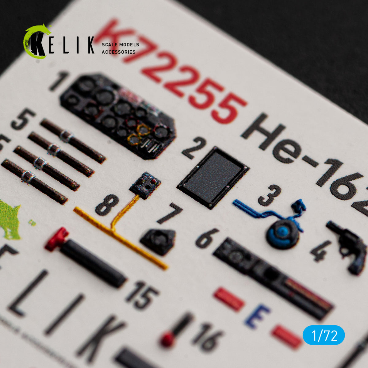 KELIK K72255 Heinkel He-162 Spatz - Interior 3D Decals (for Special Hobby Kits) 1/72 – image 6