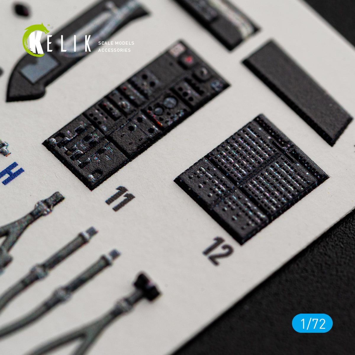KELIK K72258 Sikorsky CH-54 A Tarhe - Interior 3D Decals (for ICM Kits) 1/72 – immagine 2