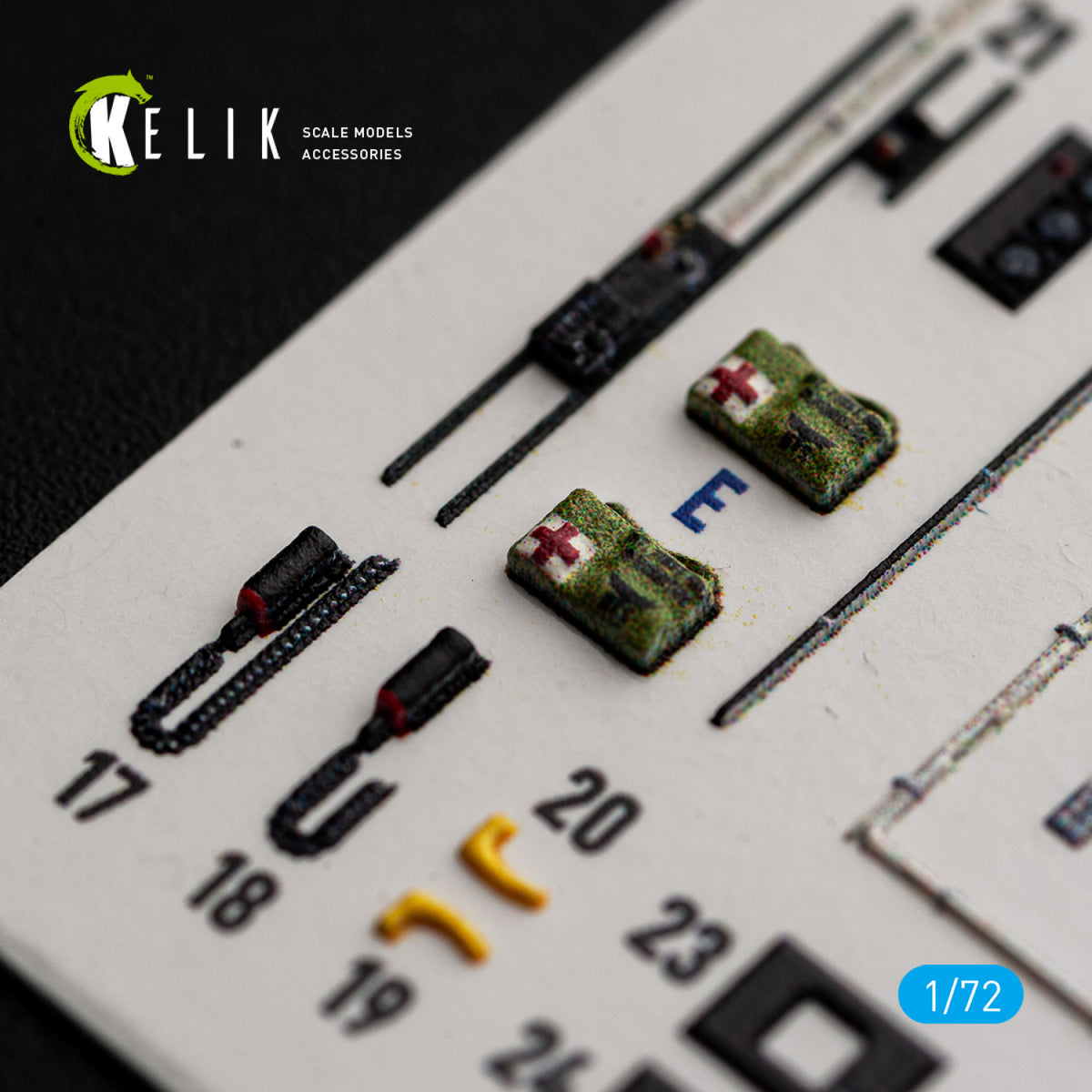 KELIK K72258 Sikorsky CH-54 A Tarhe - Interior 3D Decals (for ICM Kits) 1/72 – immagine 3