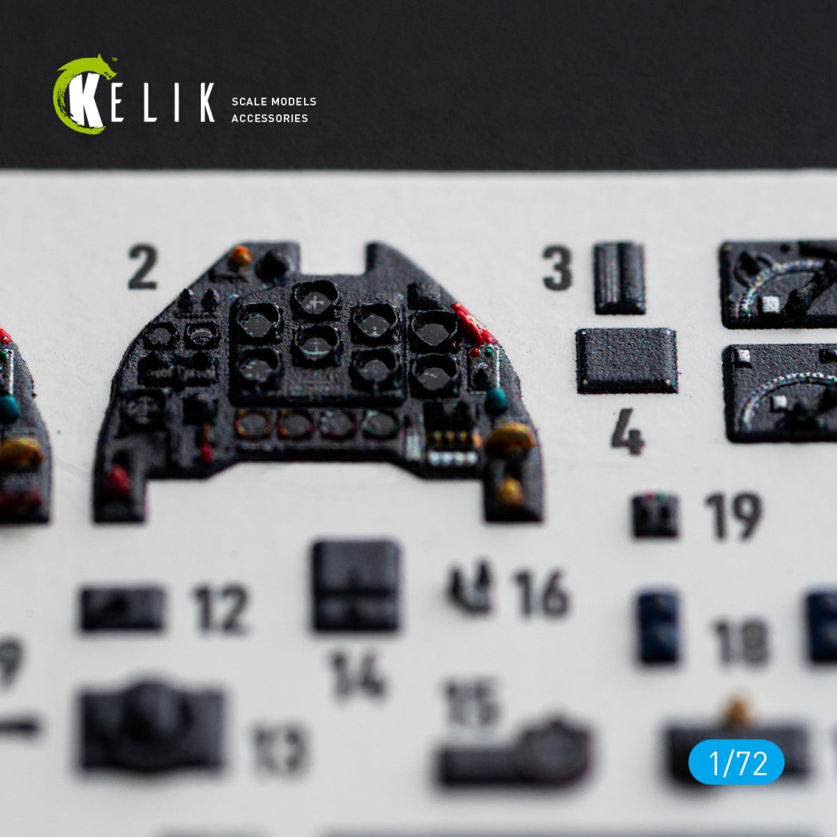 KELIK K72259 Junkers Ju-87 B/R Stuka - Interior 3D Decals (for Airfix Kits) 1/72 – Bild 4