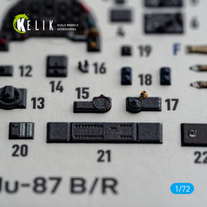KELIK K72259 Junkers Ju-87 B/R Stuka - Interior 3D Decals (for Airfix Kits) 1/72 – Bild 5