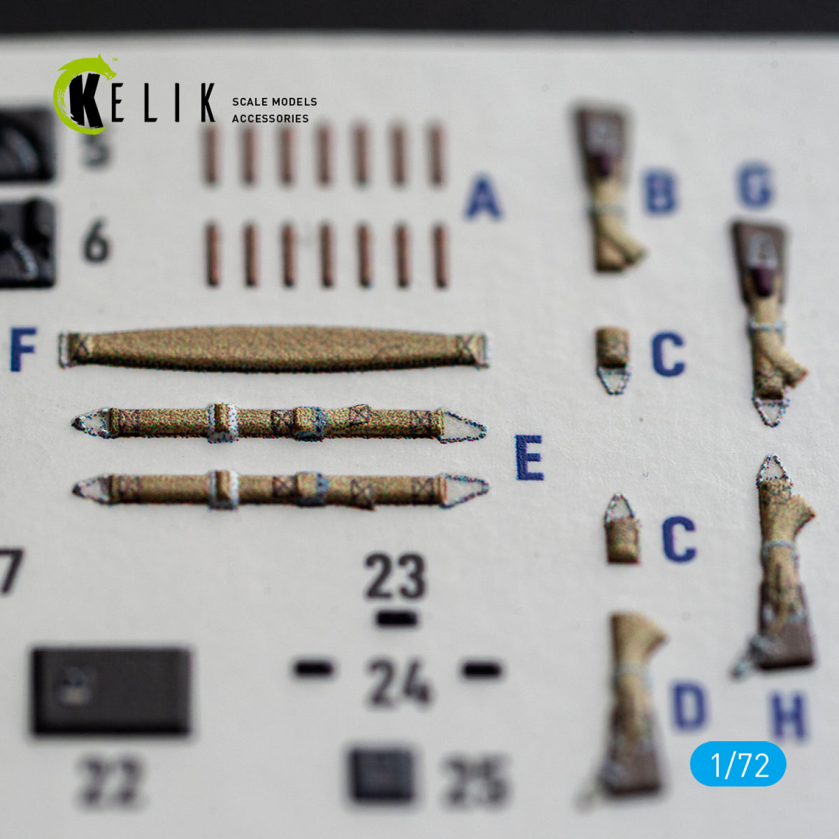 KELIK K72259 Junkers Ju-87 B/R Stuka - Interior 3D Decals (for Airfix Kits) 1/72 – Bild 6