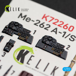 KELIK K72260 Messerschmitt Me-262 A-1 / S-92 - Interior 3D Decals (for Arma Hobby Kits) 1/72 – zdjęcie 5