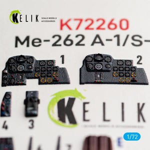 KELIK K72260 Messerschmitt Me-262 A-1 / S-92 - Interior 3D Decals (for Arma Hobby Kits) 1/72 – zdjęcie 3