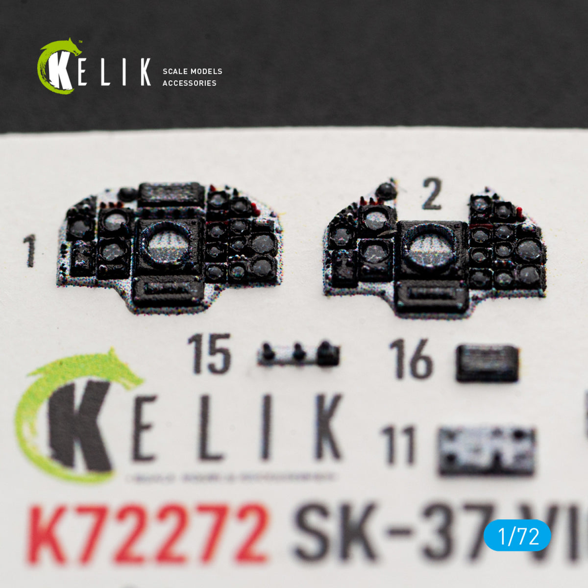 KELIK K72272 Saab SK-37 Viggen - Interior 3D Decals (for Special Hobby Kits) 1/72 – Bild 4