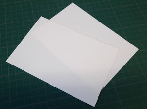 Omask 90003 Plaque de polystyrène blanc 0,5 mm (105 x 148 mm) 2 pièces