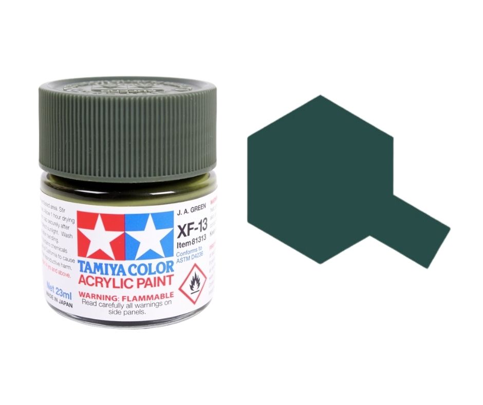 Tamiya 81313 Peinture acrylique XF-13 JA Verte 23 ml