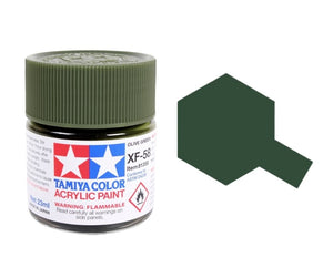 Tamiya 81358 Acrylique XF-58 Vert Olive 23 ml