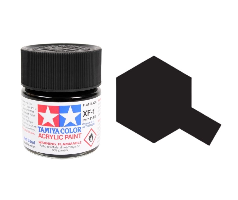 Tamiya 81301 Acryl XF-1 Noir mat 23 ml