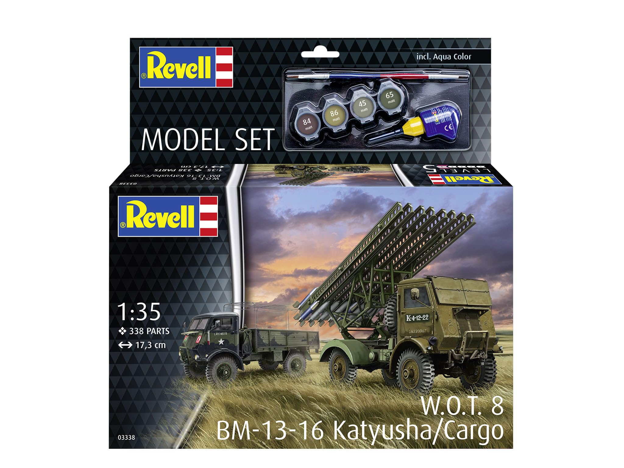 Revell 63338 WOT 8 BM-13-16 Katyusha/ Maquette de cargo au 1/72