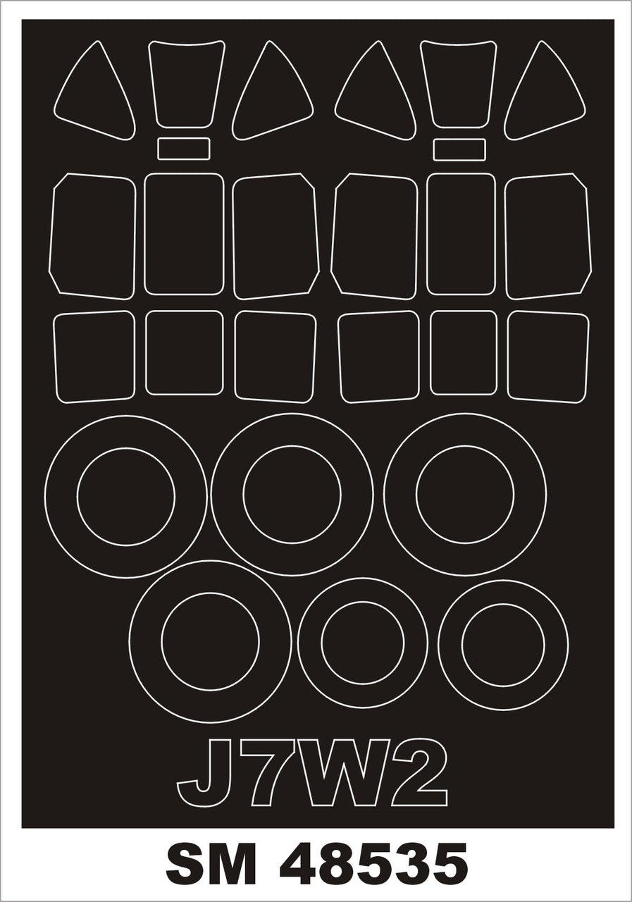 Montex SM48535 KYUSHU J7W2 HASEGAWA Mini Mask for painting 1/48