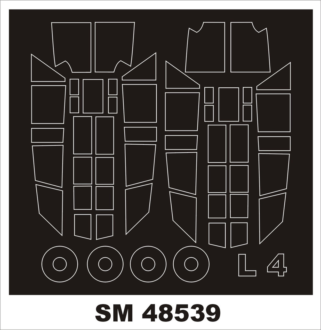 Montex SM48539 L-4 GRASSHOPPER SPECIAL HOBBY Mini Mask for painting 1/48